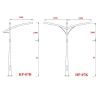 Cột đèn chiếu sáng đường phố HP-07