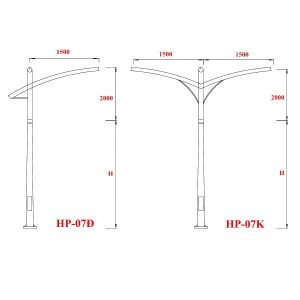 Cột đèn chiếu sáng đường phố HP-07